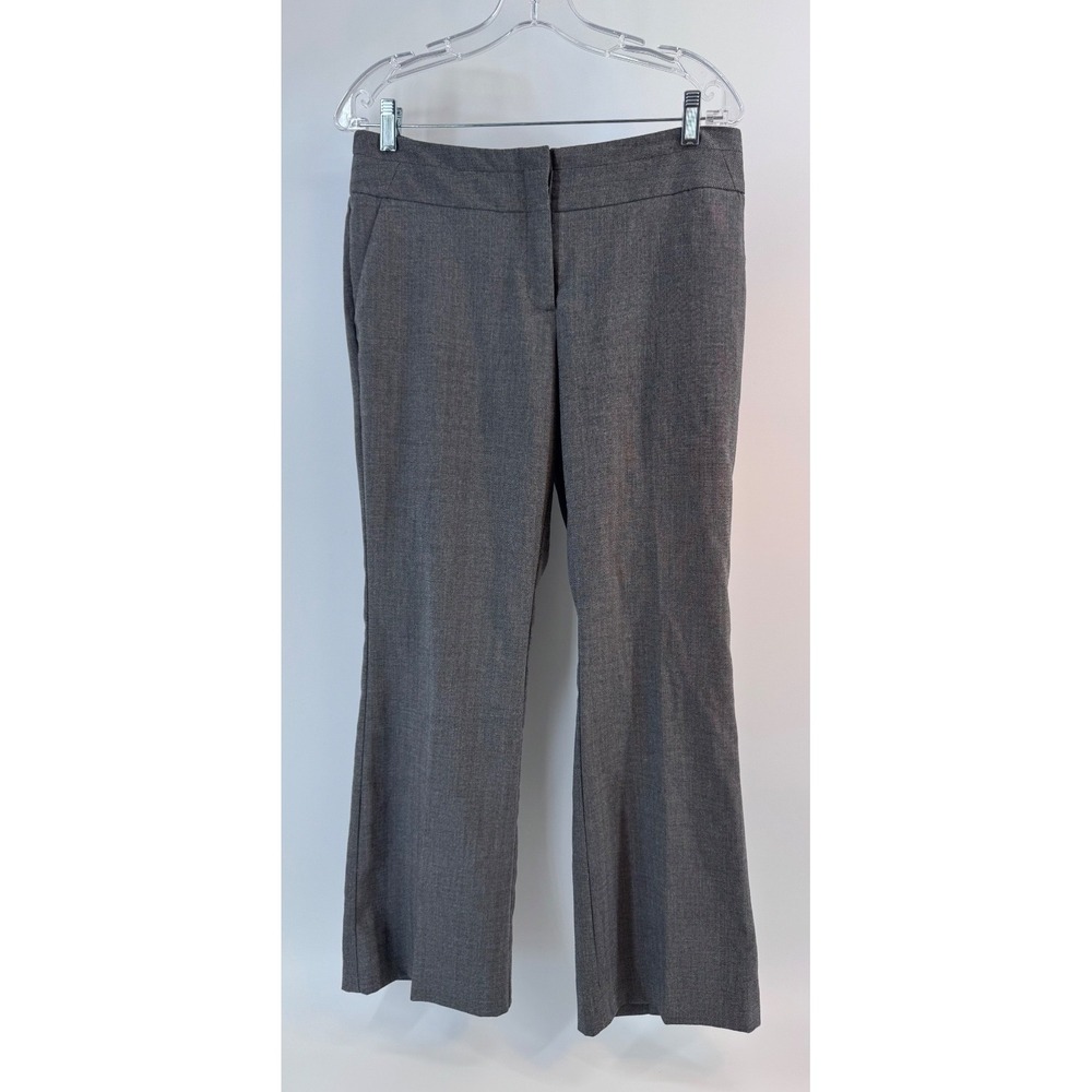 Worthington Women's Gray Dress Pants Size 8 Modern Fit Flat Front Work Slacks - Picture 2 of 16